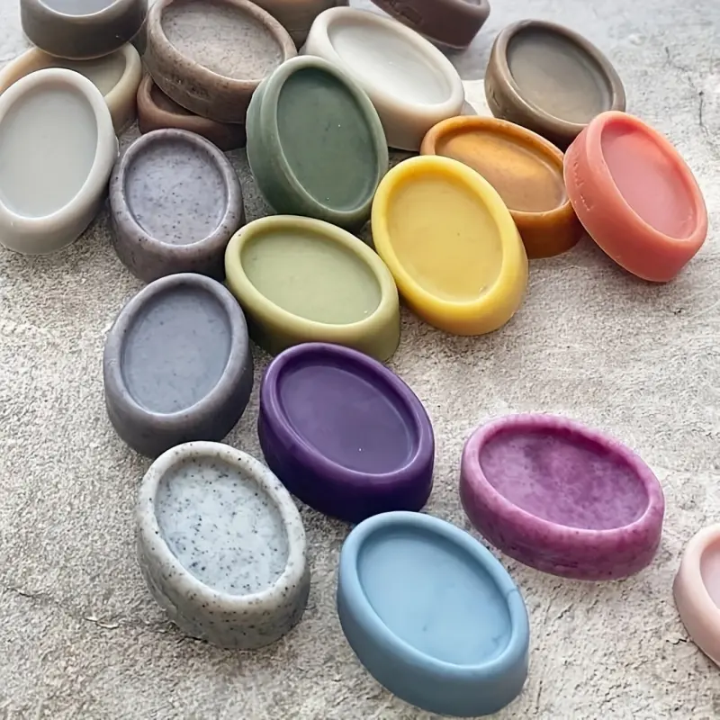 15-Compartment Elliptical Silicone Candle Mold, Soap Making Tool, Durable & Reusable, Perfect for DIY Crafts & Home Decor Projects