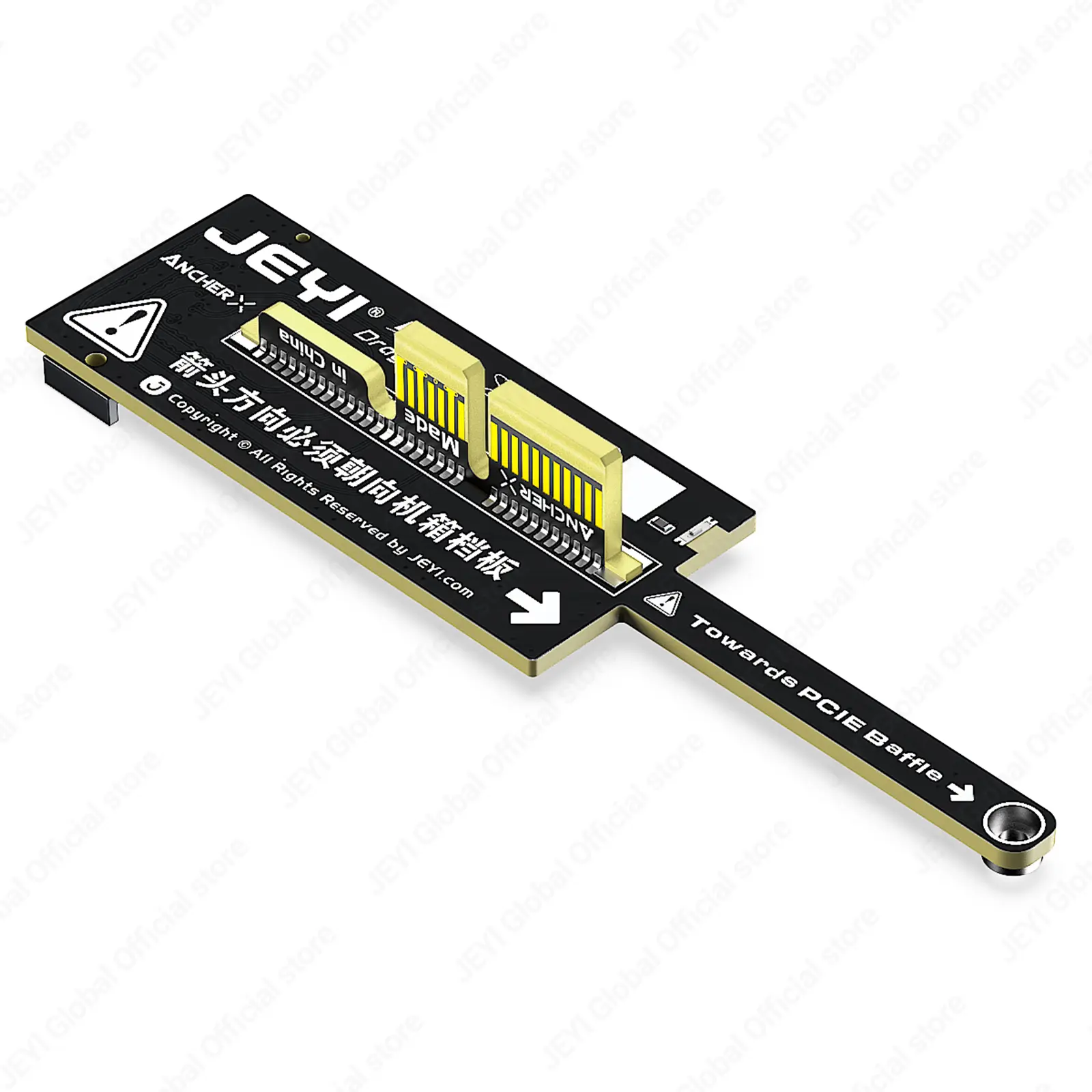 JEYI PCIe 5.0 X1 NVMe Adapter 128Gbps Slim Mini Card, No GPU Block, M-Key NVMe SSD, PCIe X1-X16 & PCIe 4.0/3.0/2.0 Compatible