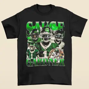 Sauce Gardner Shirt Graphic Tee Vintage Jets Football Tee