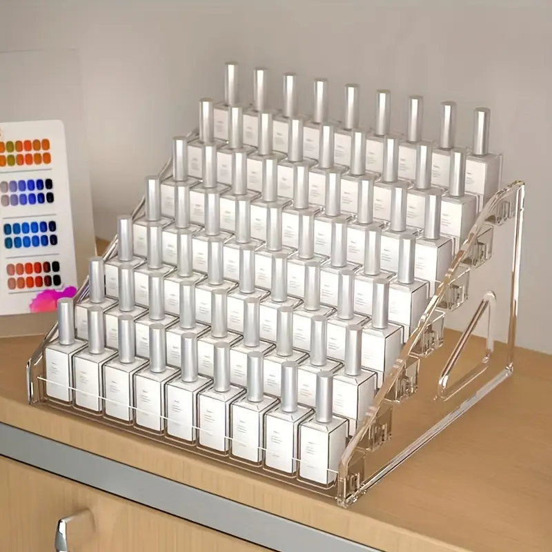 Transparent acrylic card display shelf organizer, Multi Grids Organizer, Work Organizer, Desk Accessories. Storage shelf shelf, Office Accessories