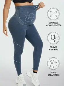 Maternity Yoga Leggings, High Waist Support, Soft Elastic Comfort, Perfect for Pregnancy & Daily Wear, Autumn/winter Maternity Clothes