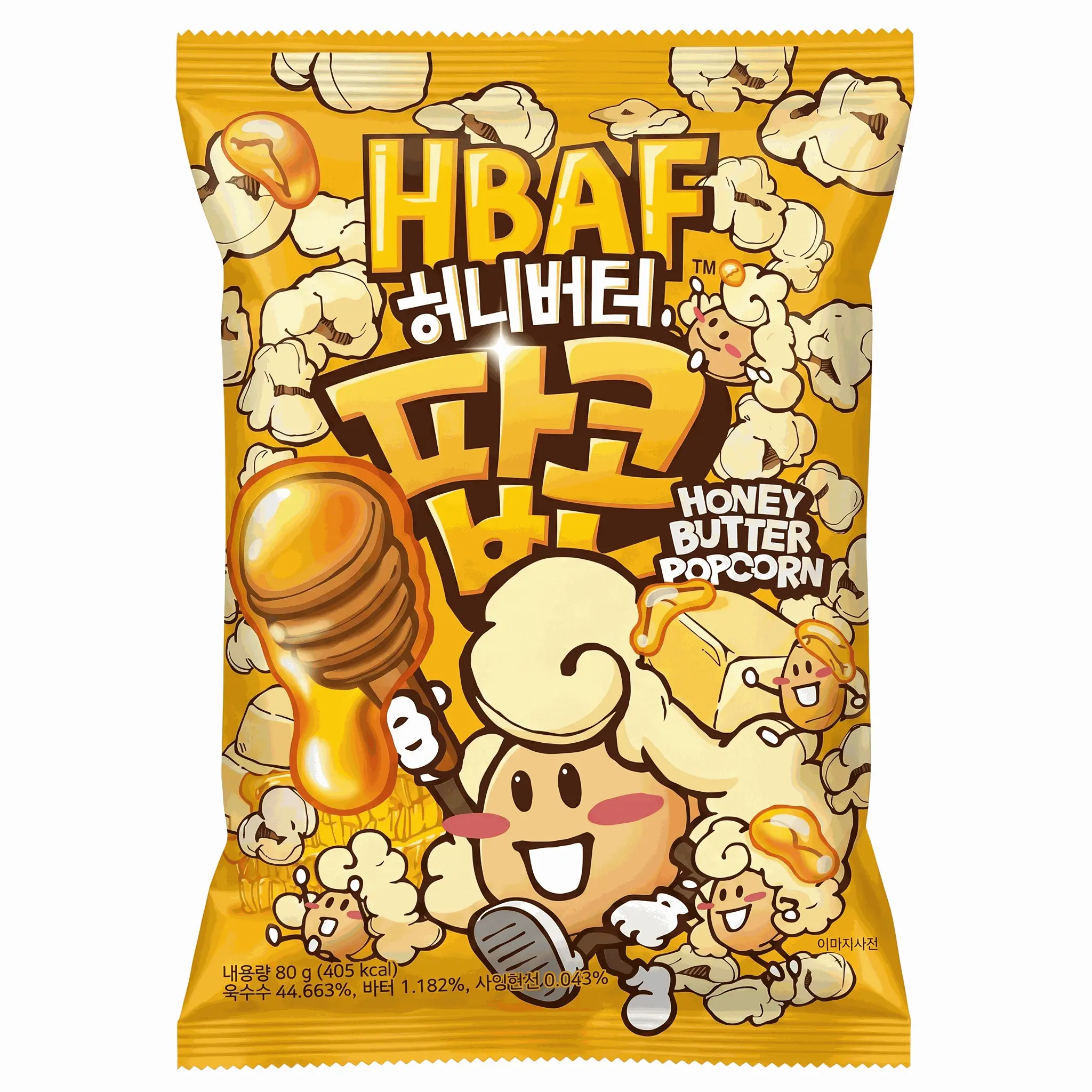 Global TastemakerHBAF Korea Import Honey Butter Popcorn 2.82 oz 12 ct