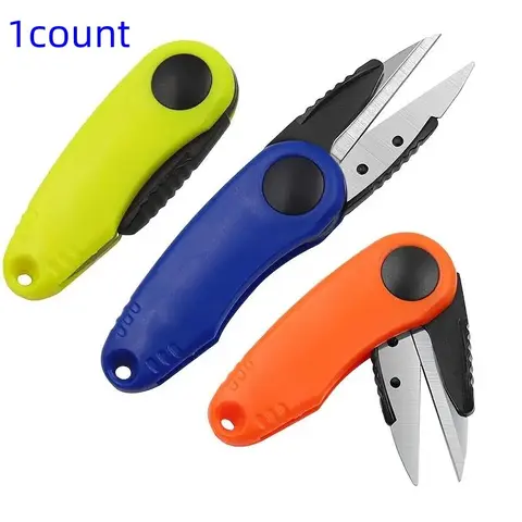 Foldable Fishing Plier, Fishing Shears, 1 Count Stainless Steel Fishing Plier with Cover, Portable Fishing Tool for Outdoor, Camping Fishing Tools, Fishing Accessories