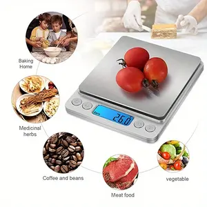1pc Kitchen Electronic Scale Black, High Precision Household Kitchen Scale Food Scale（without battery） Digital Kitchen Scale