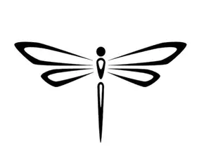 outline dragonfly big insect home decor car truck  decal sticker 5"