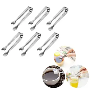 Stainless Steel Mini Tongs for Tea Party & Coffee Bar - Multiuse Small Serving Tongs for Kitchen Desserts & Appetizers