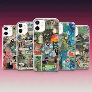 Studio Ghibli Phone Case Totoro Spirited Cover For Apple iPhone 11,12,13,14,15,16 Pro, Promax