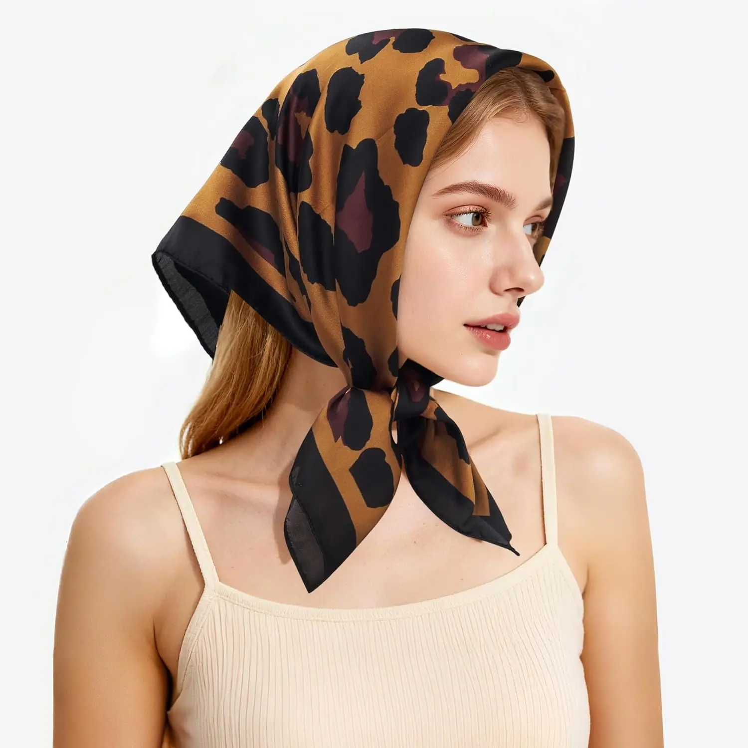 Vintage Square Scarf for Women, Elegant Paisley Pattern Design, Multifunctional Boho Square Hair Accessory, Can Be Worn as Headscarf, Neck Scarf, Stylish Decor for Daily Outfits and Holiday Matching