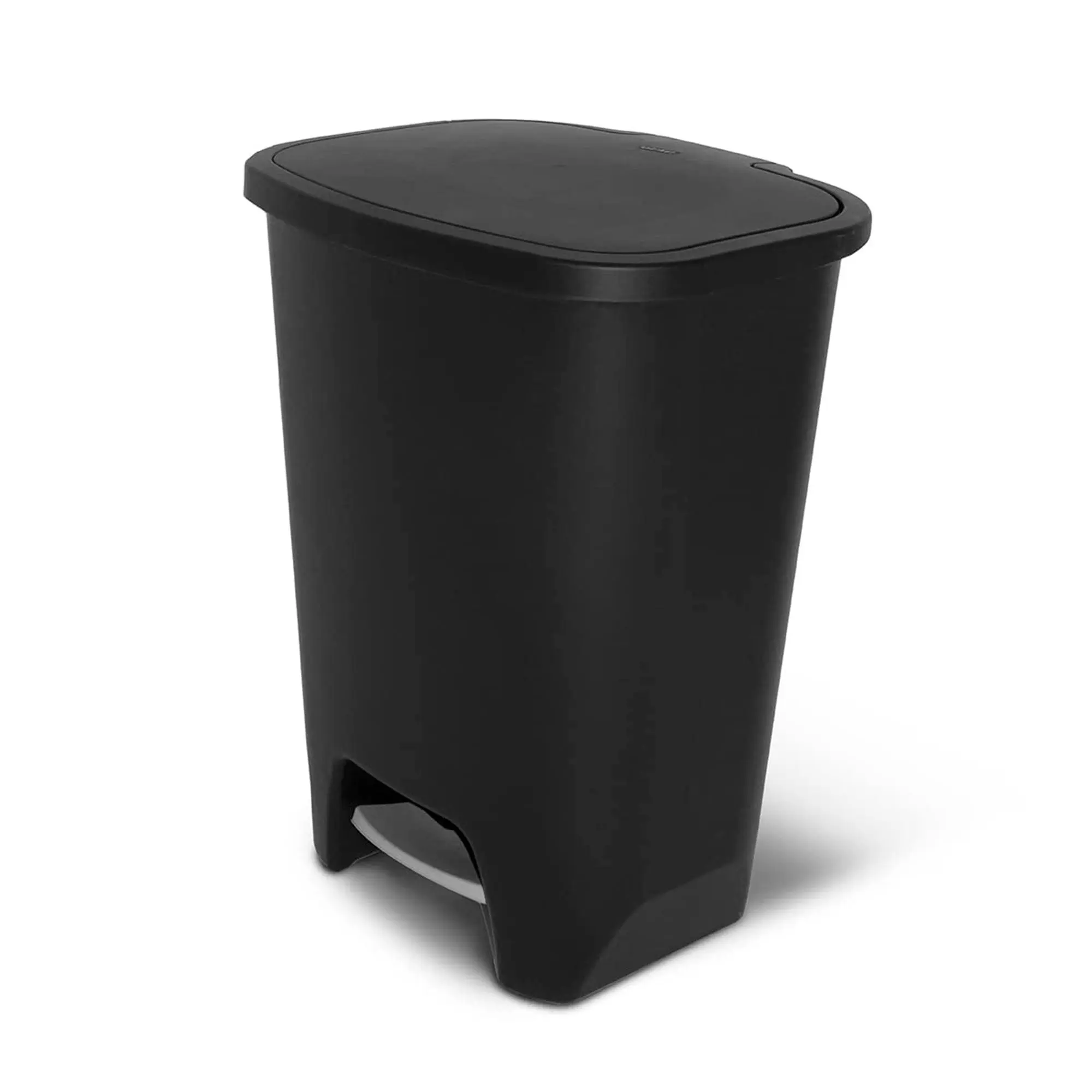 Glad Kitchen Trash Can with Lid, Foot Pedal and Garbage Bag Rings, 20 Gal, Black Glad Kitchen Trash Can with Lid, Foot Pedal and Garbage Bag Rings, 20 Gal, Black