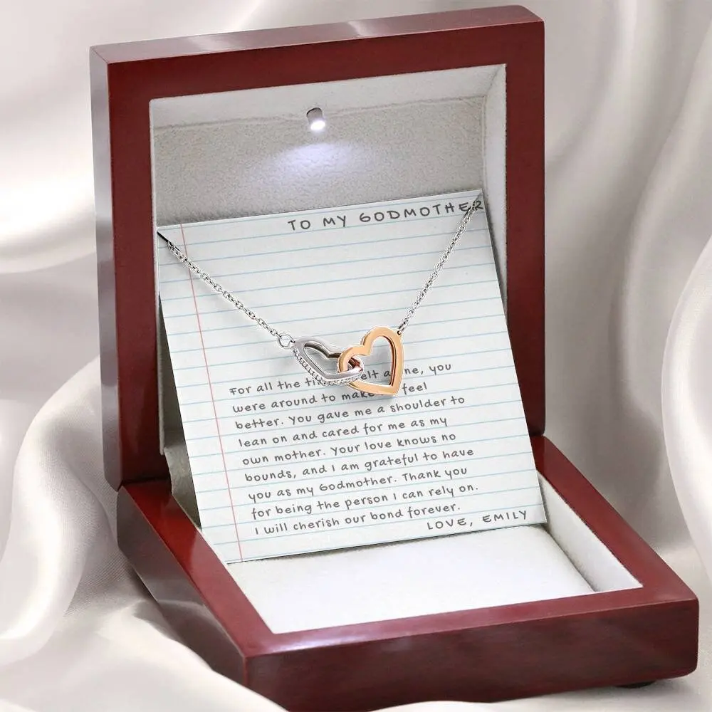 Mother's Day Necklace Gift for Women - Step Mom & Grandma, Meaningful Message Card Inside, Unique Design with Special Message