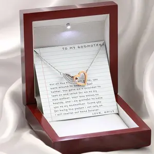 Mother's Day Necklace Gift for Women - Step Mom & Grandma, Meaningful Message Card Inside, Unique Design with Special Message
