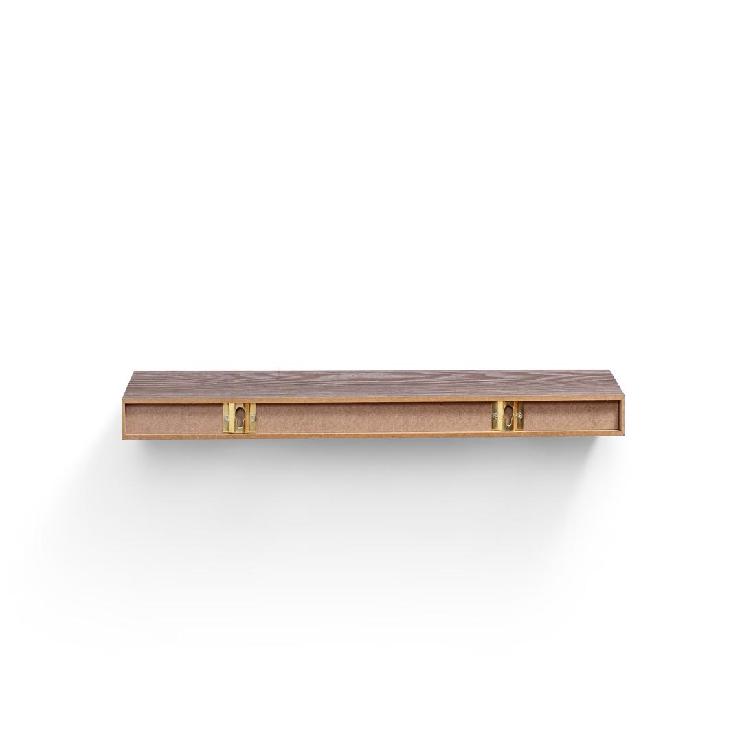 Floating Shelves, 17.72", wall-mounted wooden shelves for bathroom, bedroom, living room, kitchen; hanging shelf for book storage and decor with invisible brackets, maple