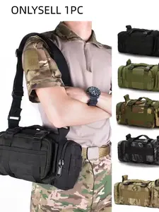 Tactical Multi-Tool Waist Pack, Zippered, Durable Polyamide Fabric, Ideal for Cycling, Hiking, Outdoor Activities, Adjustable Strap