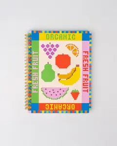 Rough Draft Mini Notebook - Fruit Tiles