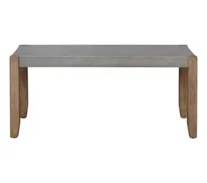 Alaterre Furniture Newport 40" Bench with Faux Concrete Seat
