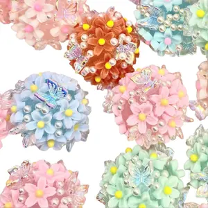 5pcs Beautiful & Graceful Butterfly Fancy Beads Random Mix Jewelry Making Diy Beading Accessories