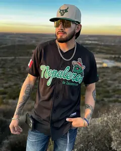 Black ((NOPALEROS)) DE ZACATECAS Jersey, Mexico Baseball Jersey Hot For Sport, Baseball Gift For Fans