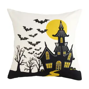 Haunted House Pillow by Valerie