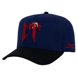 JC HATS CT NATAEL CANO CORRIDOS TUMBADOS NAVY RED SNAPBACK HAT 1819 NVY