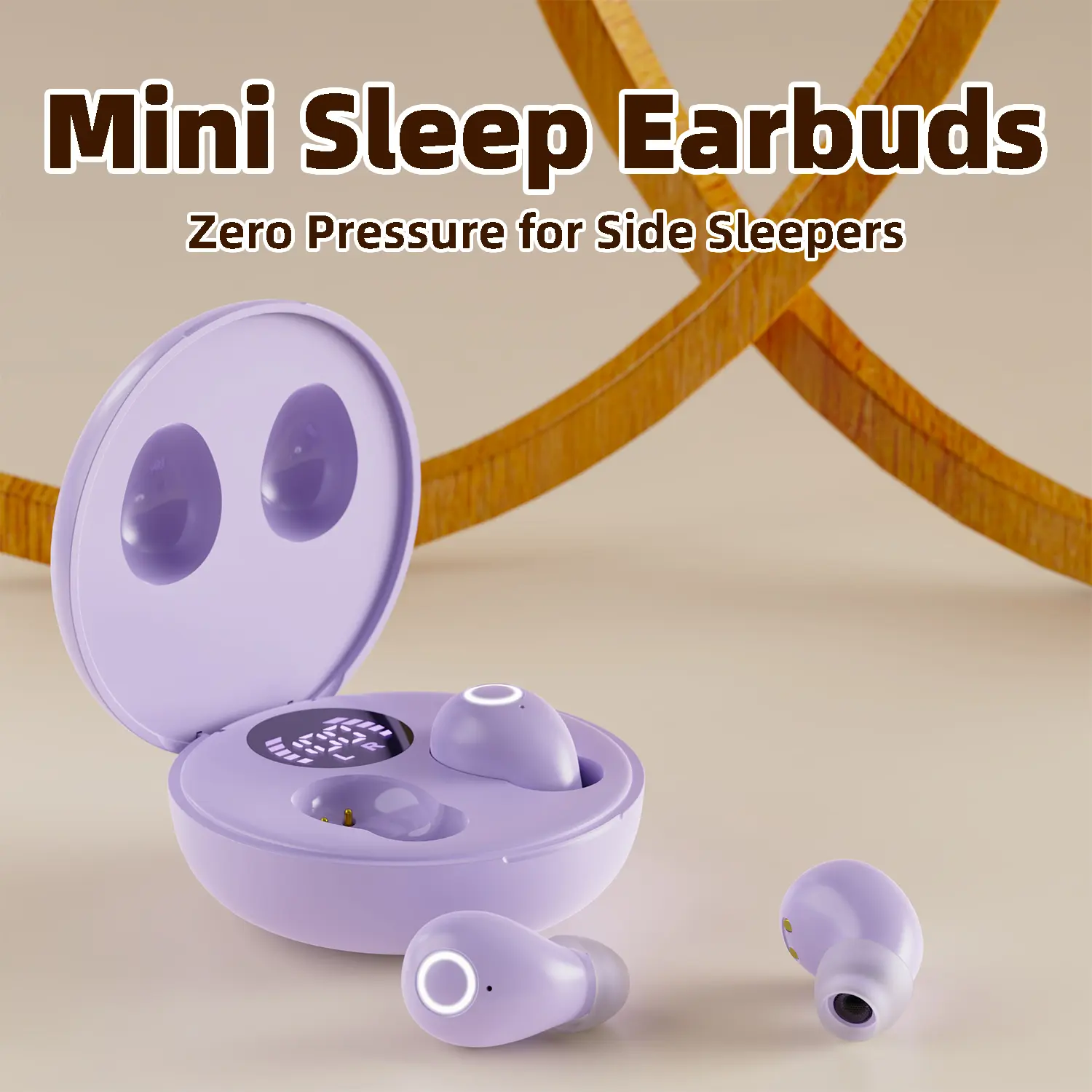 Mini Bluetooth Sleep Audio Buds - Soft Silicone, No-Pressure, Invisible, Side-Sleep Friendly, Anti-Snoring, All-Night Wear, No Ear Pain, Water Resistant, Battery-Included