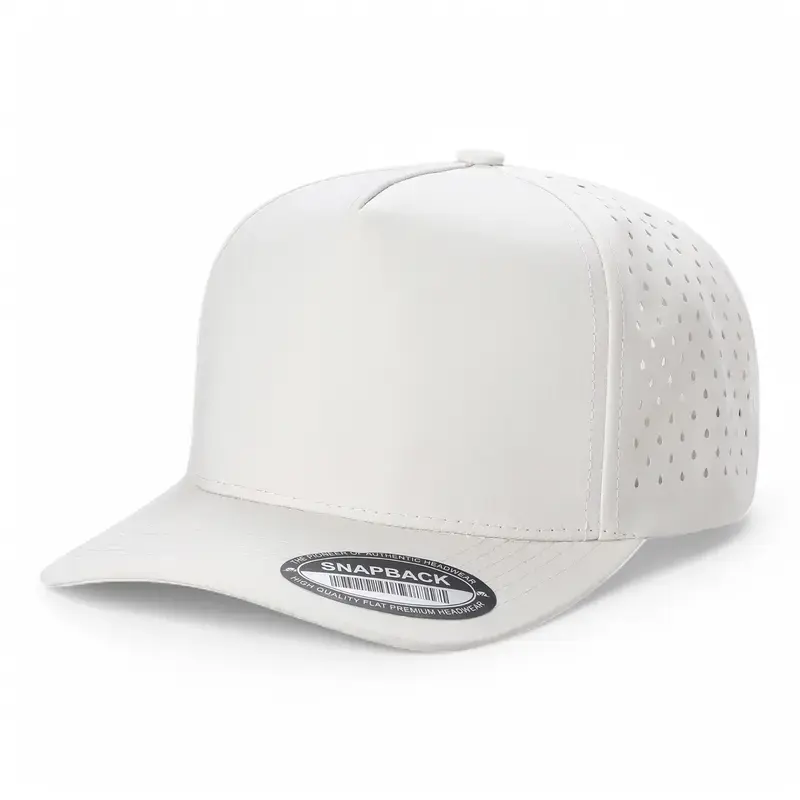 Mens Baseball Cap Snapback Adjustable Size Laser Vented Trucker Hat Waterproof
