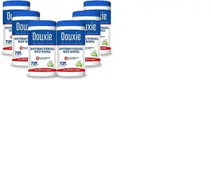 Douxie Antibacterial Wet Wipes 72 Ct Cylinder for Skin. ( Pack of 12 )