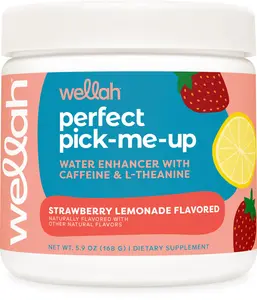 Perfect Pick-Me-Up (Strawberry Lemonade) 30 Servings - Energy Boost Drink Mix