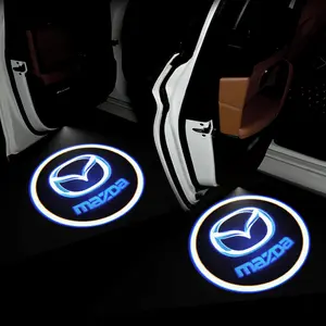 Fashion Car Styling Car Decorative Light LED Door Welcome Light Projector for Mazda 2 3 6 5 Demio Cx3 Cx4 Cx5 Cx-4 Cx-5 Cx7 Cx30 Mx3 Mx5 Ms Speed Axela Atenza