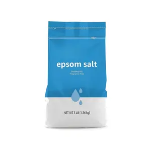 Epsom Salt Soak, Unscented, Magnesium Sulfate USP, Muscle and Feet Relaxation, Soothing, 3 Pound, Pack of 1