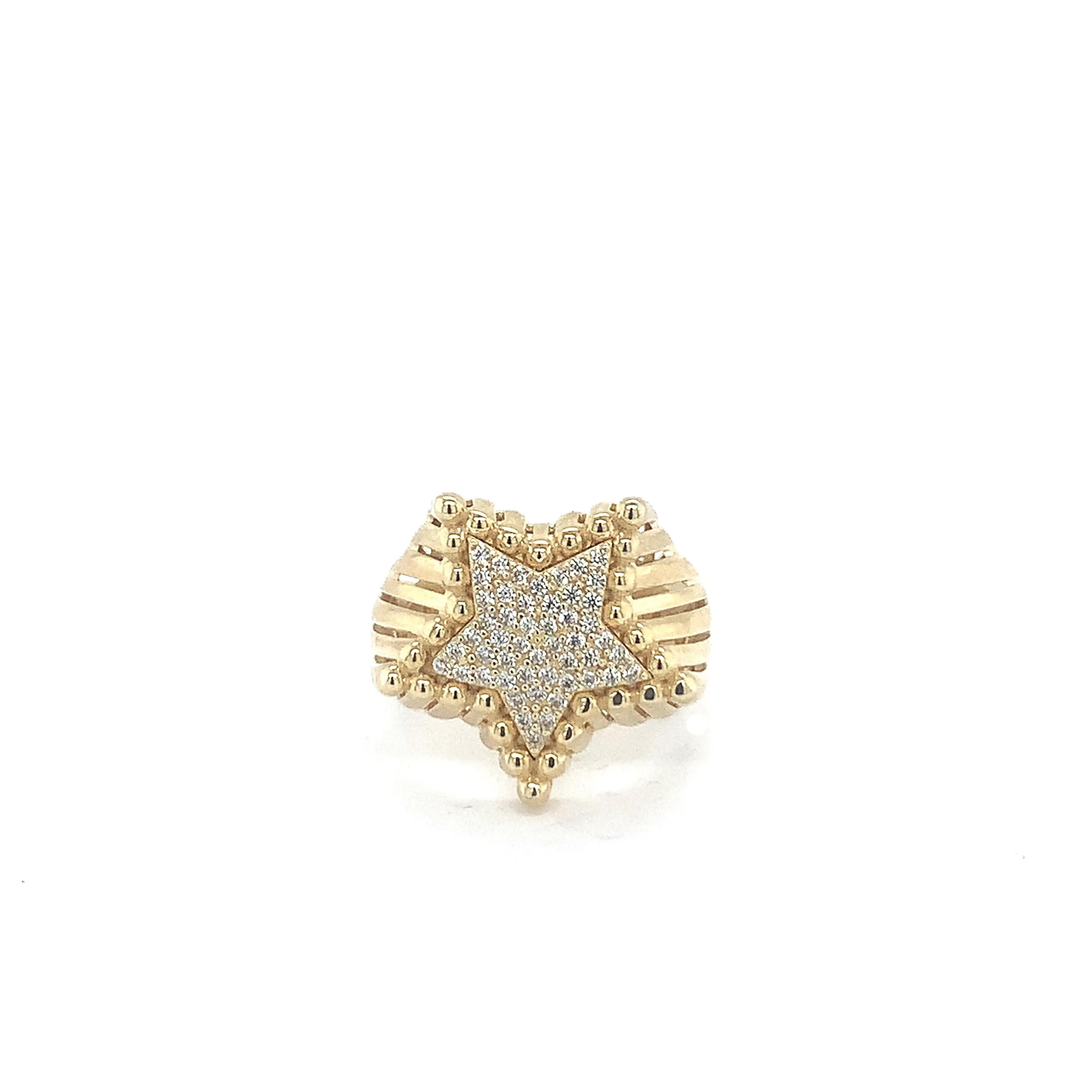 14K Starburst Ring