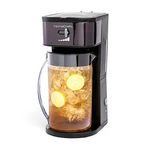HomeCraft 3-Quart Black Café' Ice Iced Coffee and Tea Brewing System