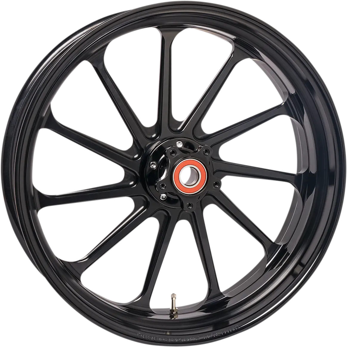 PERFORMANCE MACHINE (PM) One-Piece Aluminum Wheel - Assault - Front - Dual Disc/without ABS - Black Ops - 21x3.5 - Touring '08-'22