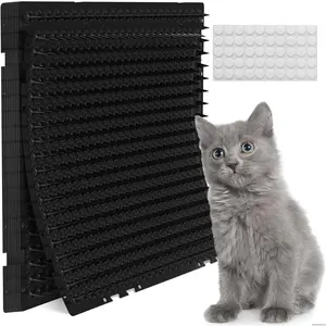 16" x 13" Cat Deterrent Mat with 1" Spikes - Reusable Pet Training Mat for Indoor & Outdoor Use - Scratch Proof Spike Pad to Keep Cats Away - Durable Animal Repellent Mat for Gardens & Furniture tokay  gecko  enclosure critter  trail  cage