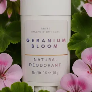 Arise Soaps & Butters Geranium Bloom Natural Deodorant 2.5 oz 70 g