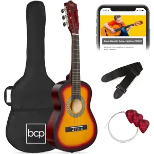 Best Choice Products 30in Kids Acoustic Guitar Beginner Starter Kit with Strap, Case, Strings Best Choice Products 30in Kids Acoustic Guitar Beginner Starter Kit with Strap, Case, Strings