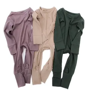 U-Shaped Zipper Romper
