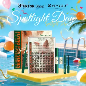 KEYYOU Flying Fox Lash Clusters Kit Volume DIY Lash Extension Kit  Siren Eyes Cat Eye Lash Extension Kit Waterproof Long-Lasting Cluster Lashes  #SpotlightDay