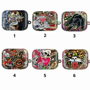 Vintage Tattoo AirPods Case Legend Tattoo Tiger AirPods Case Cover For AirPods 1 2 3 4 Pro Gen 1 2 3