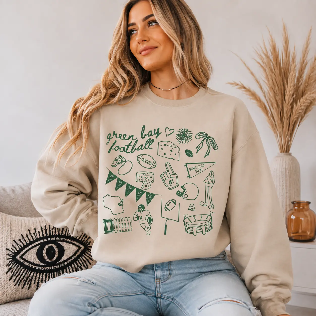 Green Bay Football Shirt, 90s Sport Retro Graphic Tee, Game Day T-Shirt Sweatshirt Hoodie, Football Shirt Gift For Fan
