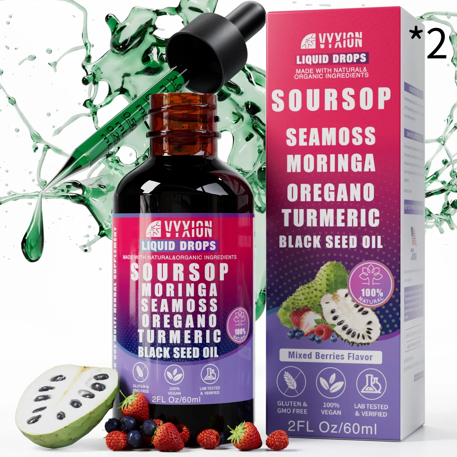 Berry flavor 2 Packs