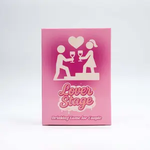 Couples Drinking Game - Lover Stage, Date Night couple games, Valentine's Day Gift, Challenges, Deep Questions, Relationship - 120 Cards, 3 Stages of Fun, Sexy intimacy card game for adults, Bedroom drunk games