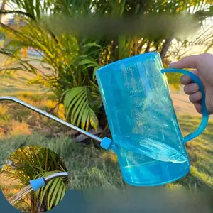 Long Nozzle Plant Spray Bottle, Stainless Steel Fine Spout Water Mister, Durable Plastic Watering Sprayer for Home Gardening, Indoor Green Plants, Flower Leaf Hydration and Daily Plant Care