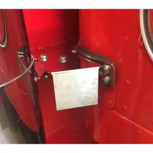 Iowa Customs – Angled Exhaust Clamp Mount IFTA Permit Holder Stainless Steel