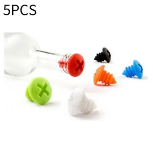 Silicone screw, wine bottle stopper, screw shape, red wine bottle stopper, sealed and fresh-keeping stopper