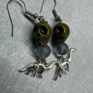 Dinosaur earrings