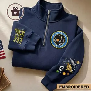 Embroidered Planet Project Hail Mary Quarter Zip, Amaze Amaze Amaze Sweatshirt, Sci-fi Fantasy Bookish Crewneck Shirt, Gift For Her Him