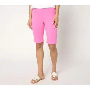 Belle by Kim Gravel Ponte 5 Pocket 11" Bermuda Shorts