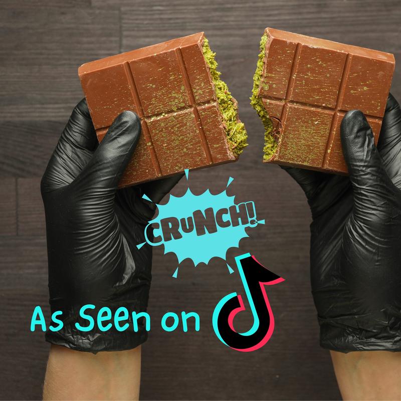 Ma Lit Candy Dubai Knafeh Pistachio Bar Kit with Kataifi Pistachio & Tahini Cream Recipe & Silicone Mold for DIY Chocolate Bar Making 8 oz