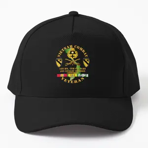 Army - Vietnam Combat Cavalry Veteran W 1st Bn 5th Cav Dui - 1st Cav Div Twill Cap Hat - Military Tribute Design, High-Quality Twill Fabric, Adjustable Fit, Ideal for Veterans