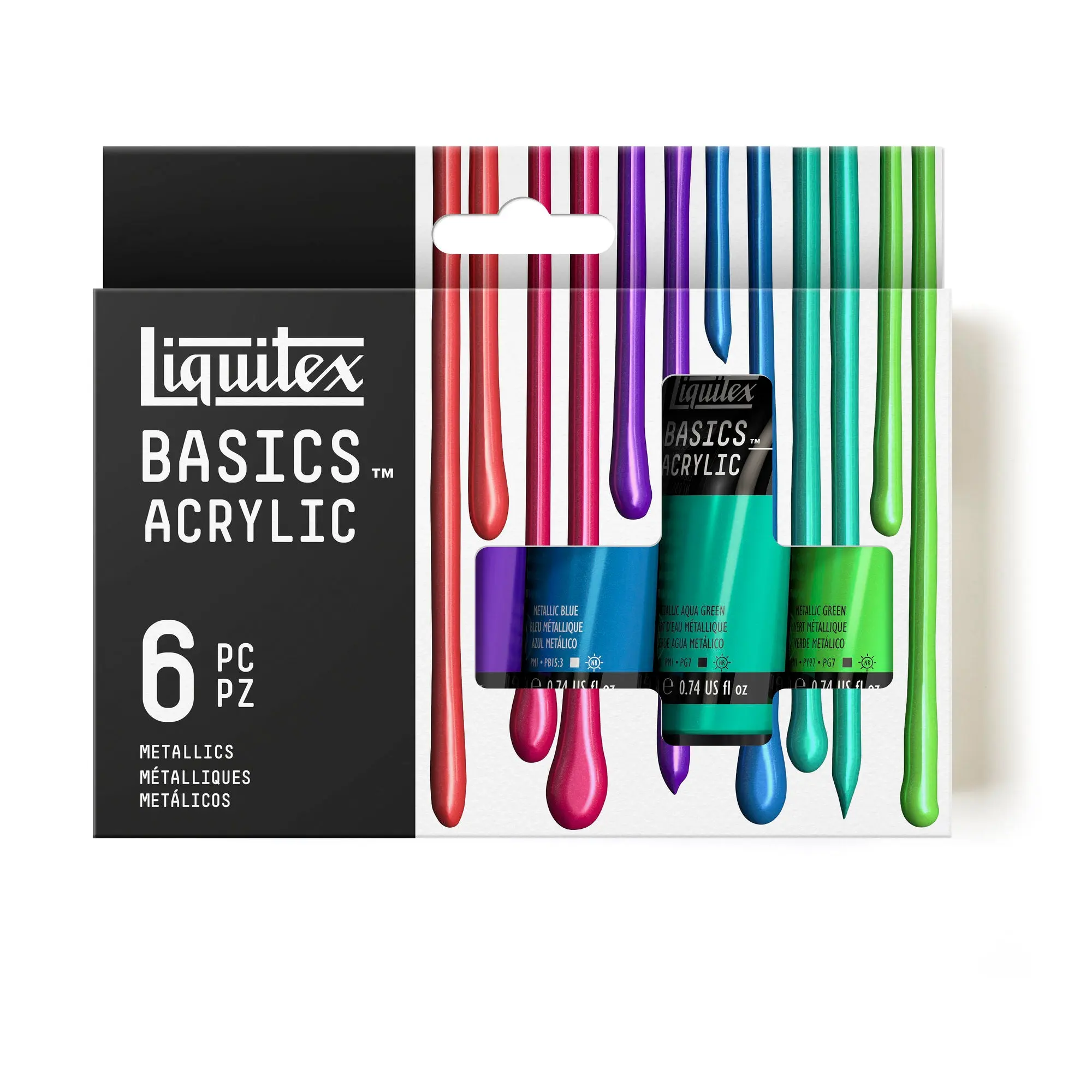 Liquitex BASICS Metallic Colors 22ml 6 Piece Set